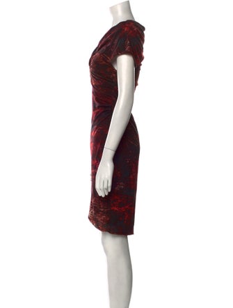 Helmut Lang Printed Knee-Length Dress
