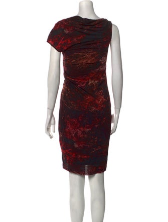 Helmut Lang Printed Knee-Length Dress