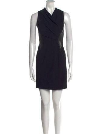 Helmut Lang Colorblock Pattern Mini Dress