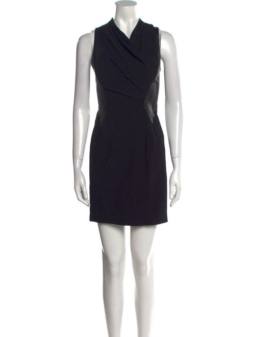 Helmut Lang Colorblock Pattern Mini Dress