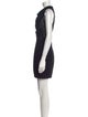 Helmut Lang Colorblock Pattern Mini Dress