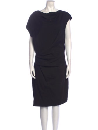 Helmut Lang Cowl Neck Knee-Length Dress