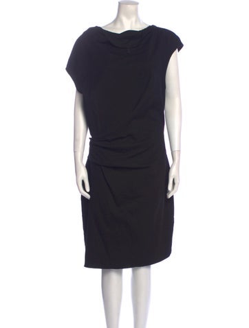 Helmut Lang Dresses Cowl Neck Knee-Length Dress US 2 | XS
