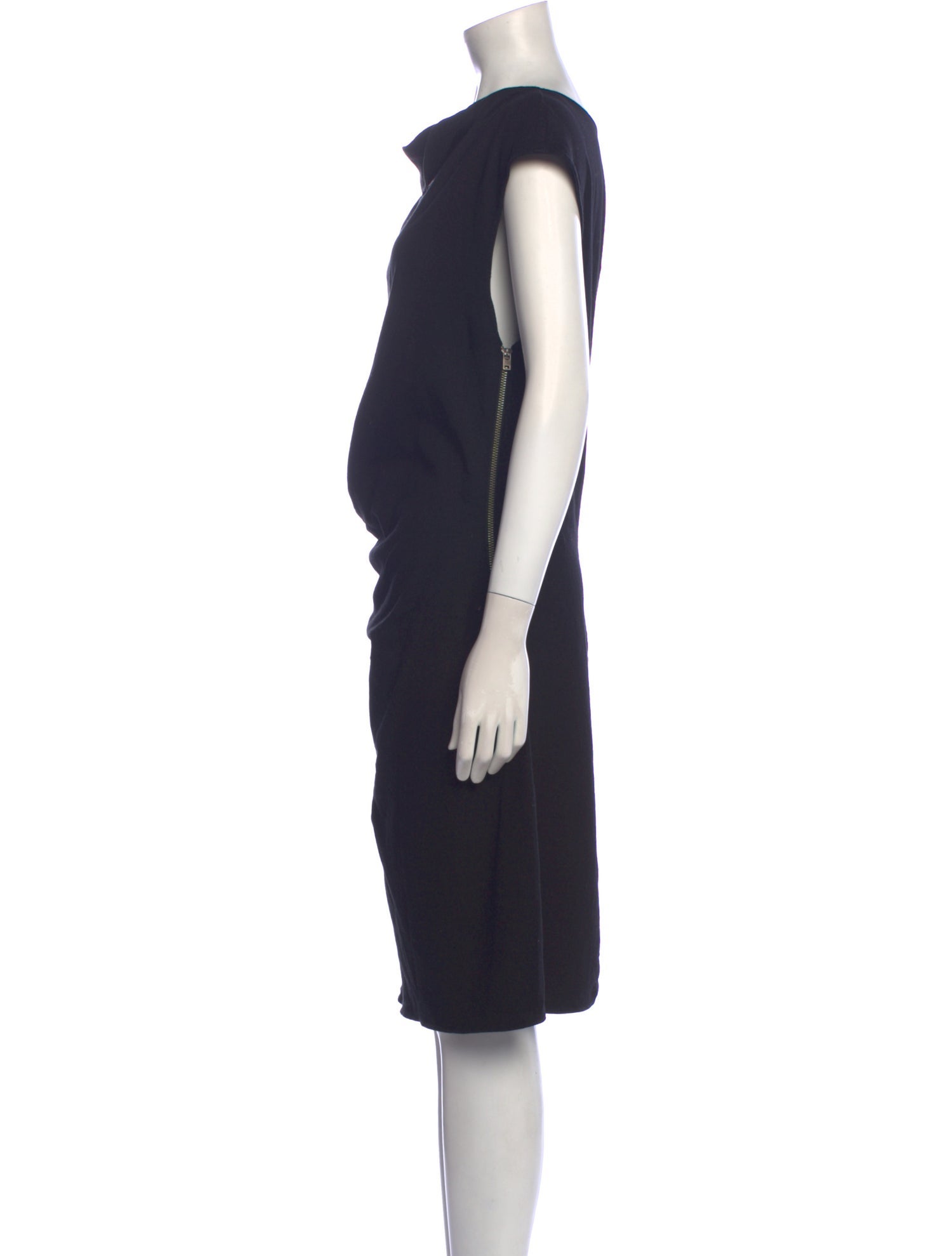 Helmut Lang Cowl Neck Knee-Length Dress