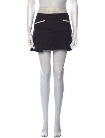 Helmut Lang Pleated Accents Mini Skirt