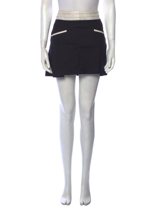 Helmut Lang Pleated Accents Mini Skirt