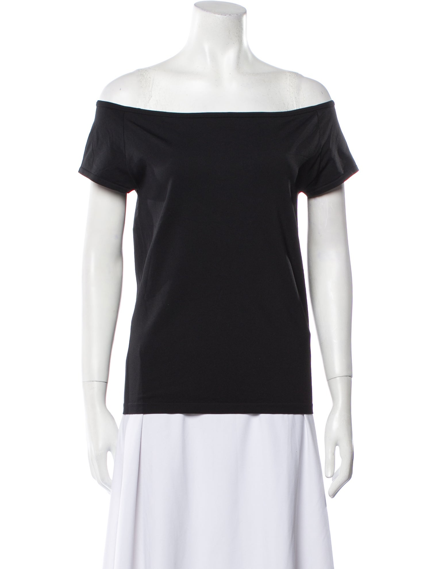 helmut lang off the shoulder top