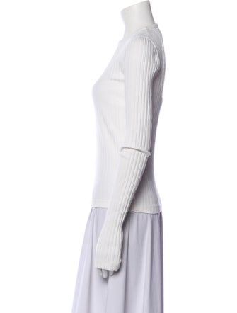 Helmut Lang Crew Neck Three-Quarter Sleeve Top