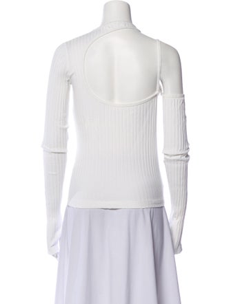 Helmut Lang Crew Neck Three-Quarter Sleeve Top