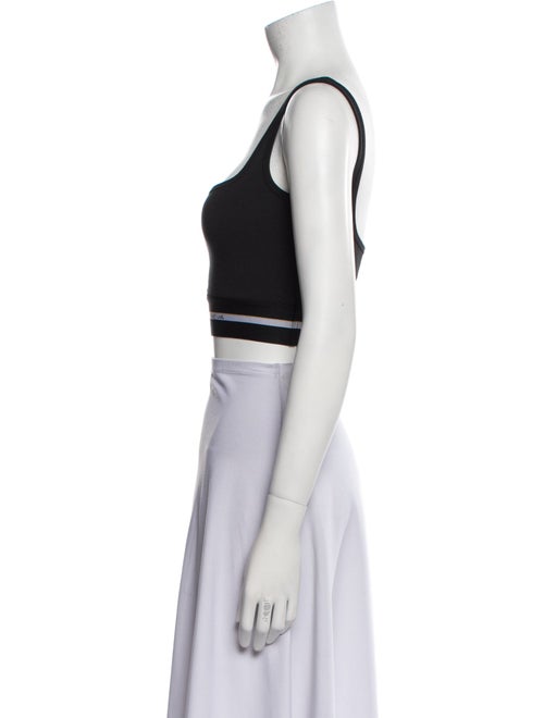 Helmut Lang Square Neckline Sleeveless Crop Top