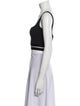 Helmut Lang Square Neckline Sleeveless Crop Top