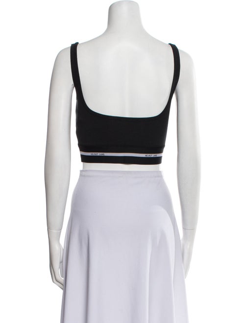 Helmut Lang Square Neckline Sleeveless Crop Top