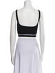 Helmut Lang Square Neckline Sleeveless Crop Top