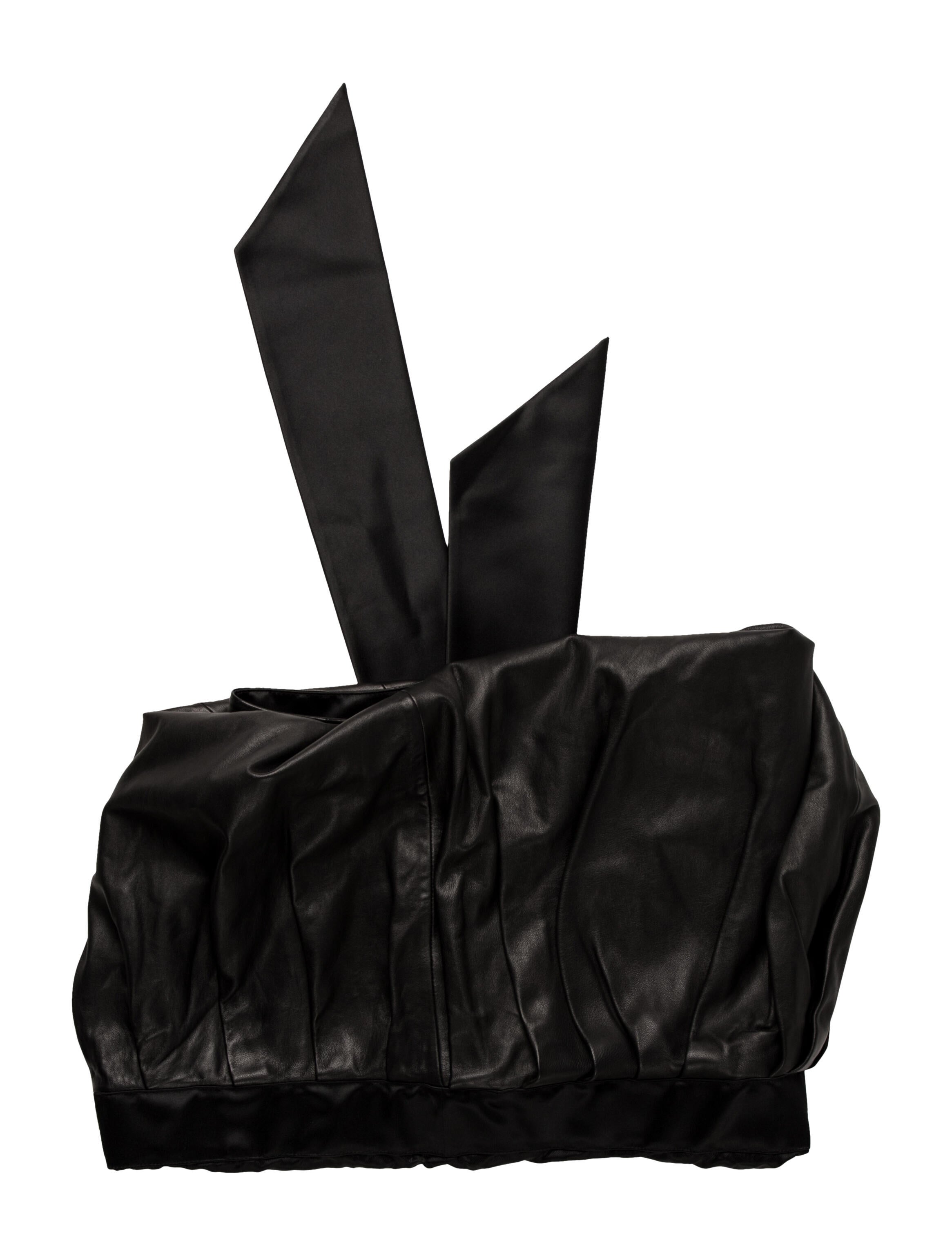 Helmut Lang Lamb Leather Mini Skirt