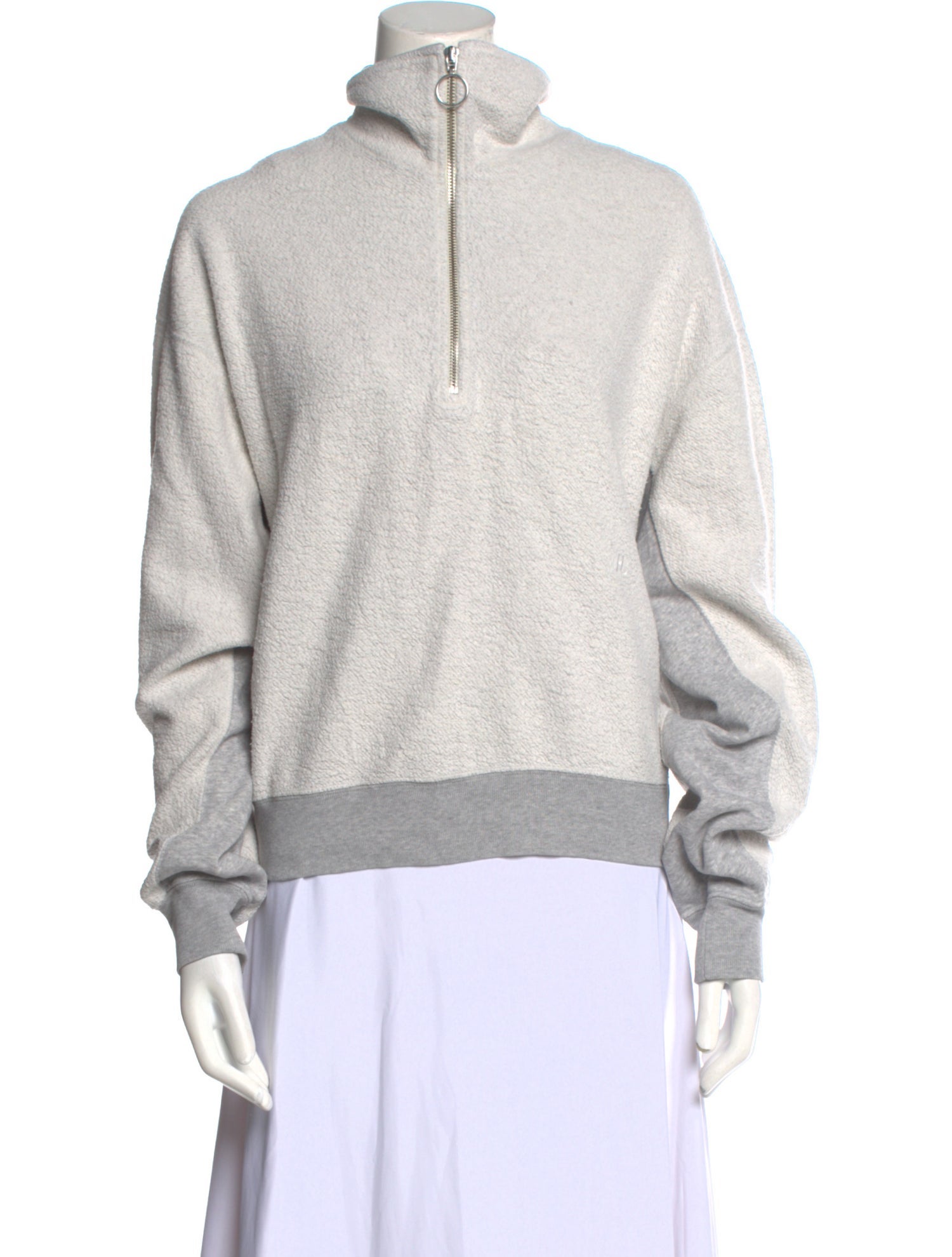 Old Tiralahilacha Helmut Oversized Waffle Sweatshirt In Blue main image 1