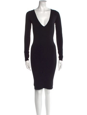 Helmut Lang Dresses V-Neck Mini Dress XS