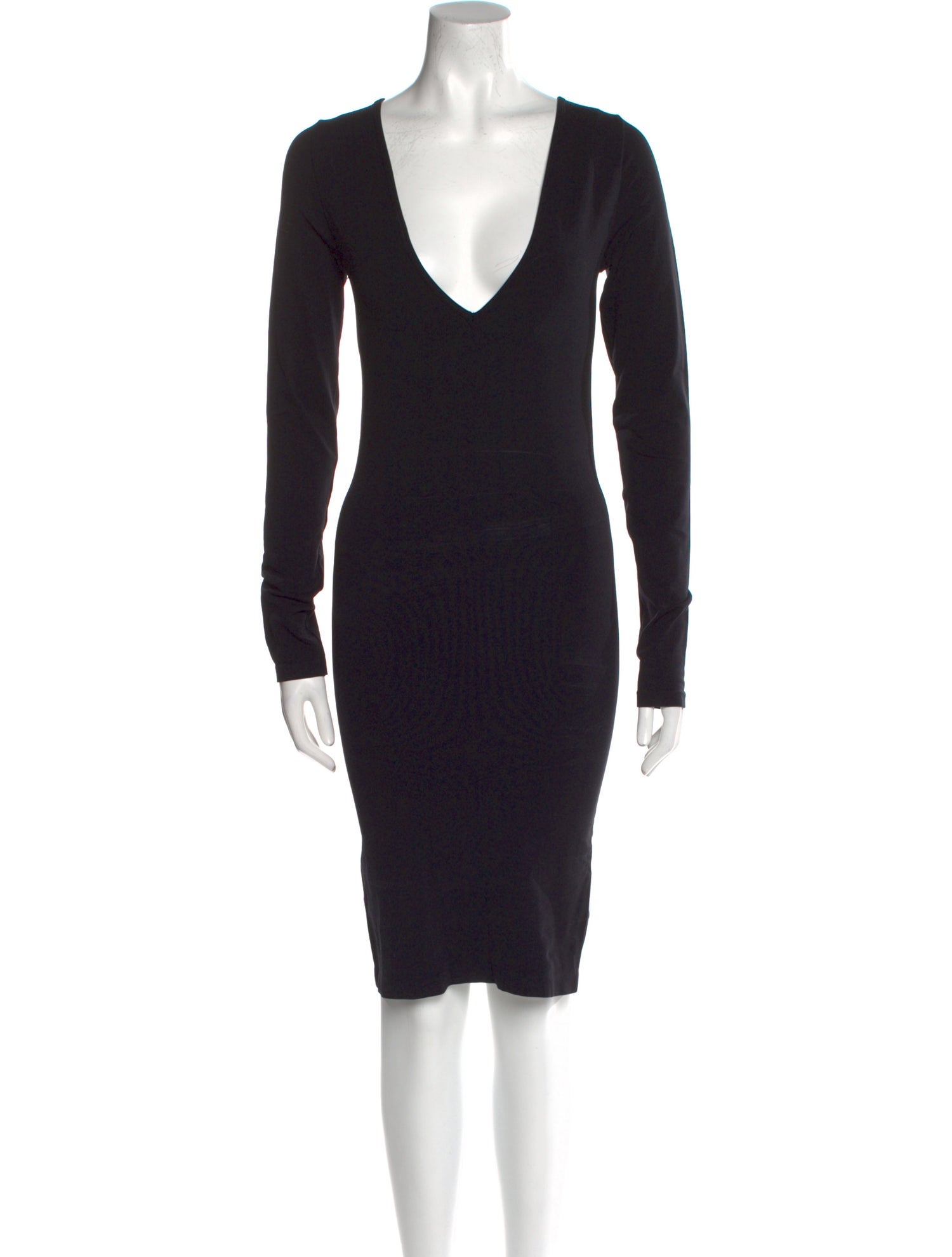 Helmut Lang Plunge Neckline Mini Dress