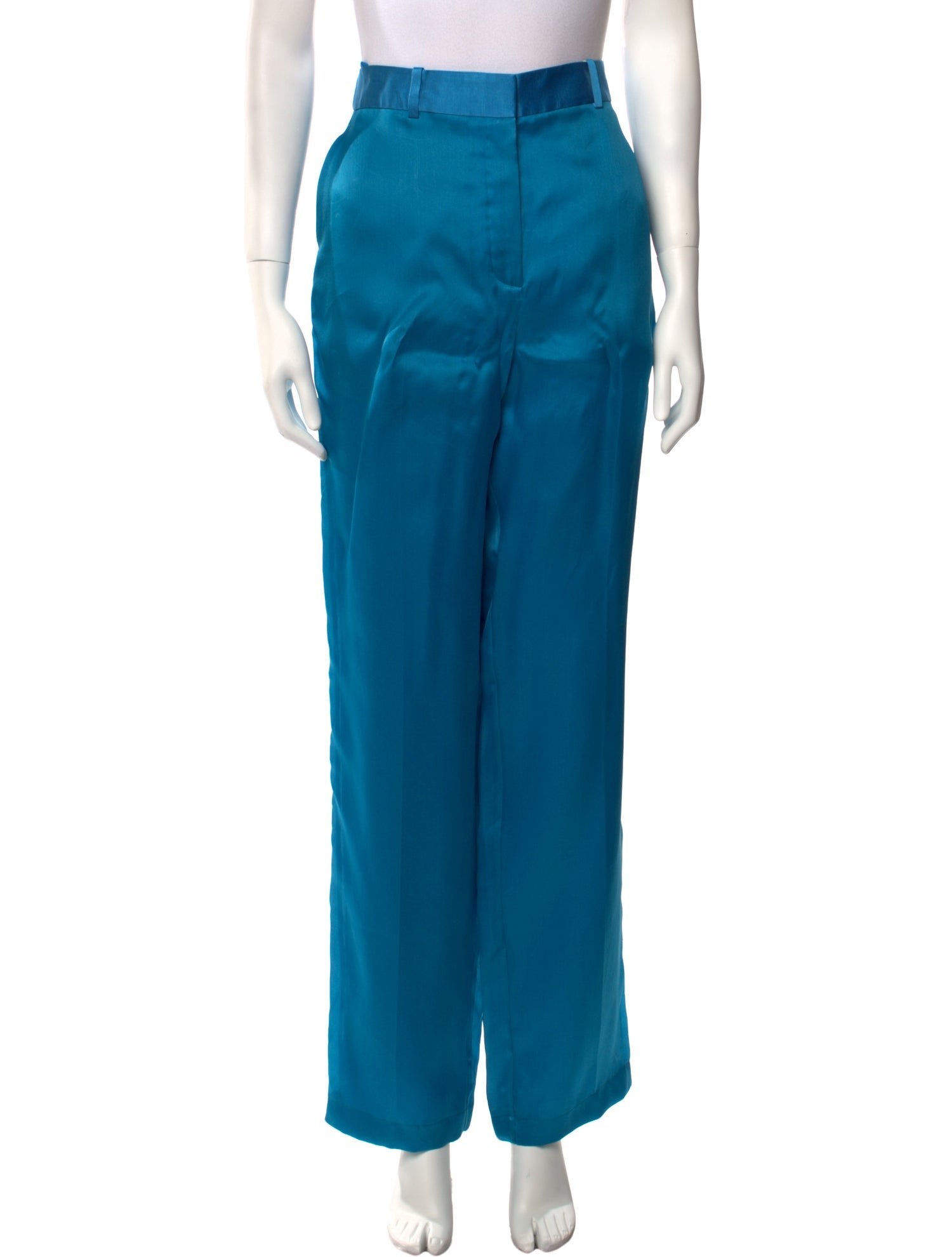 Helmut Lang Silk Straight Leg Pants