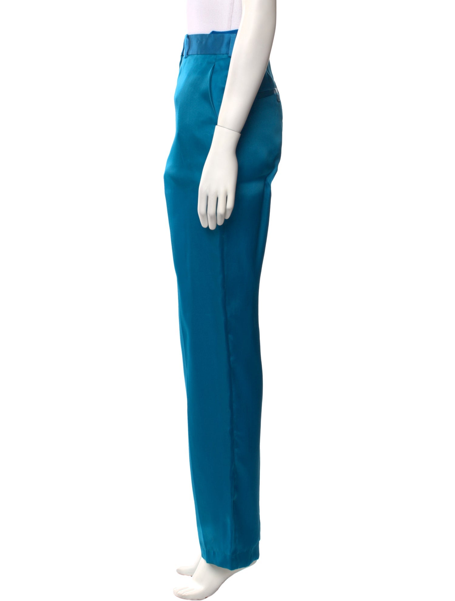Helmut Lang Silk Straight Leg Pants