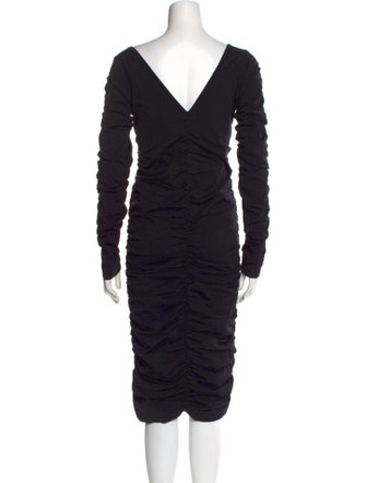 Helmut Lang V-Neck Mini Dress