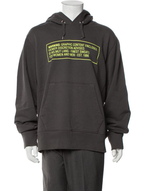 Helmut Lang Graphic Print Crew Neck Hoodie