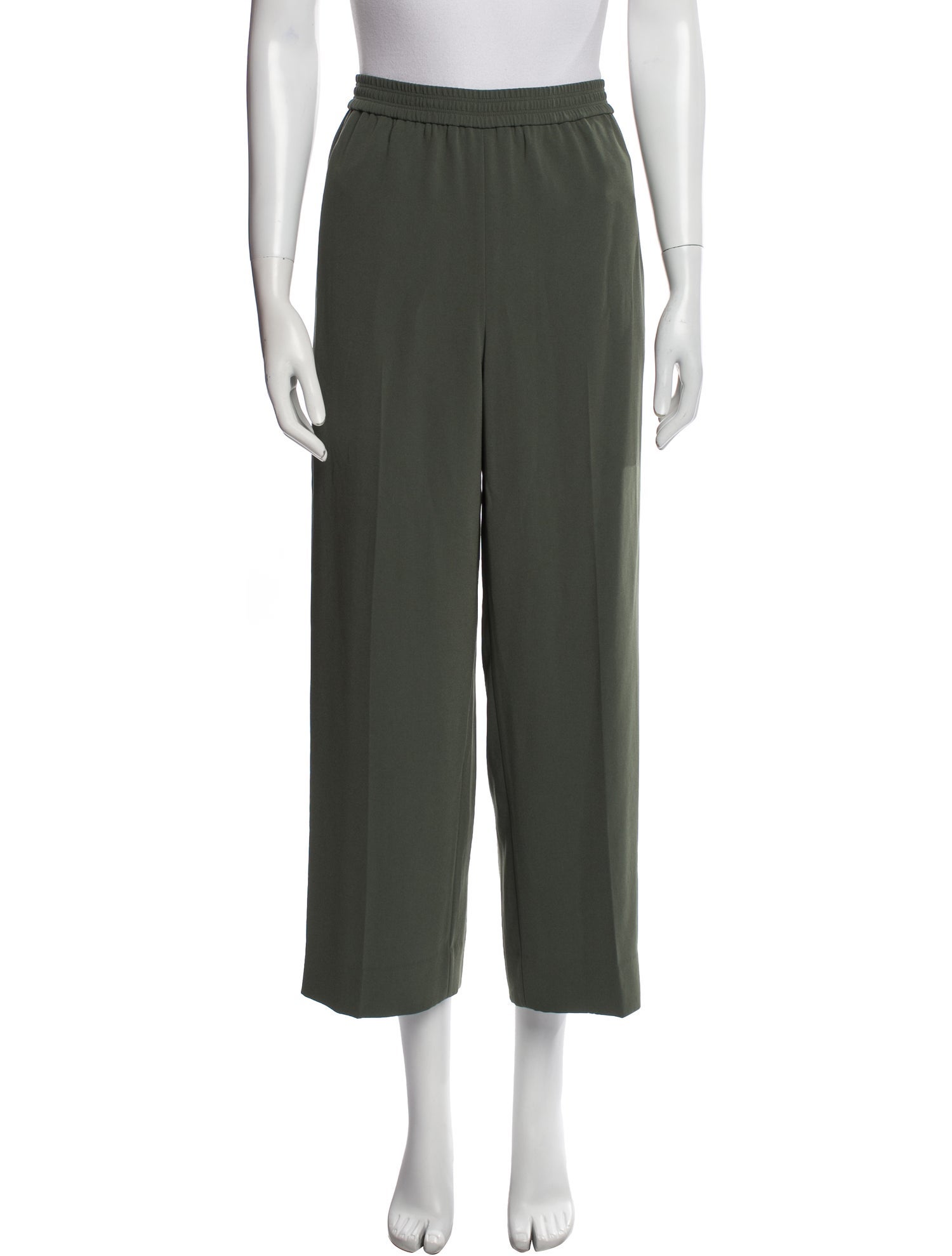 Helmut Lang Wide Leg Pants - Green, 11.75