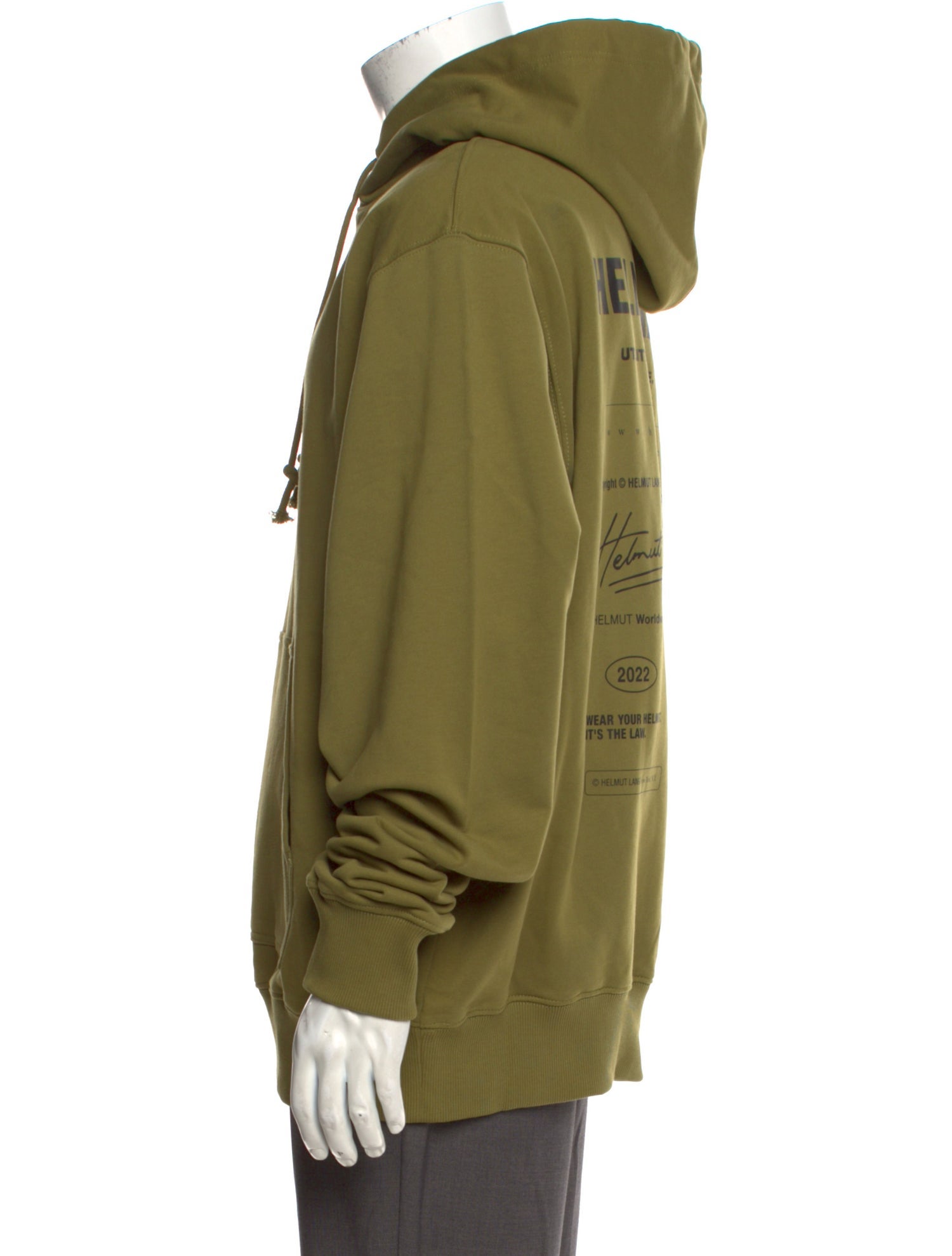 Helmut Lang Graphic Print Crew Neck Hoodie w/ Tags