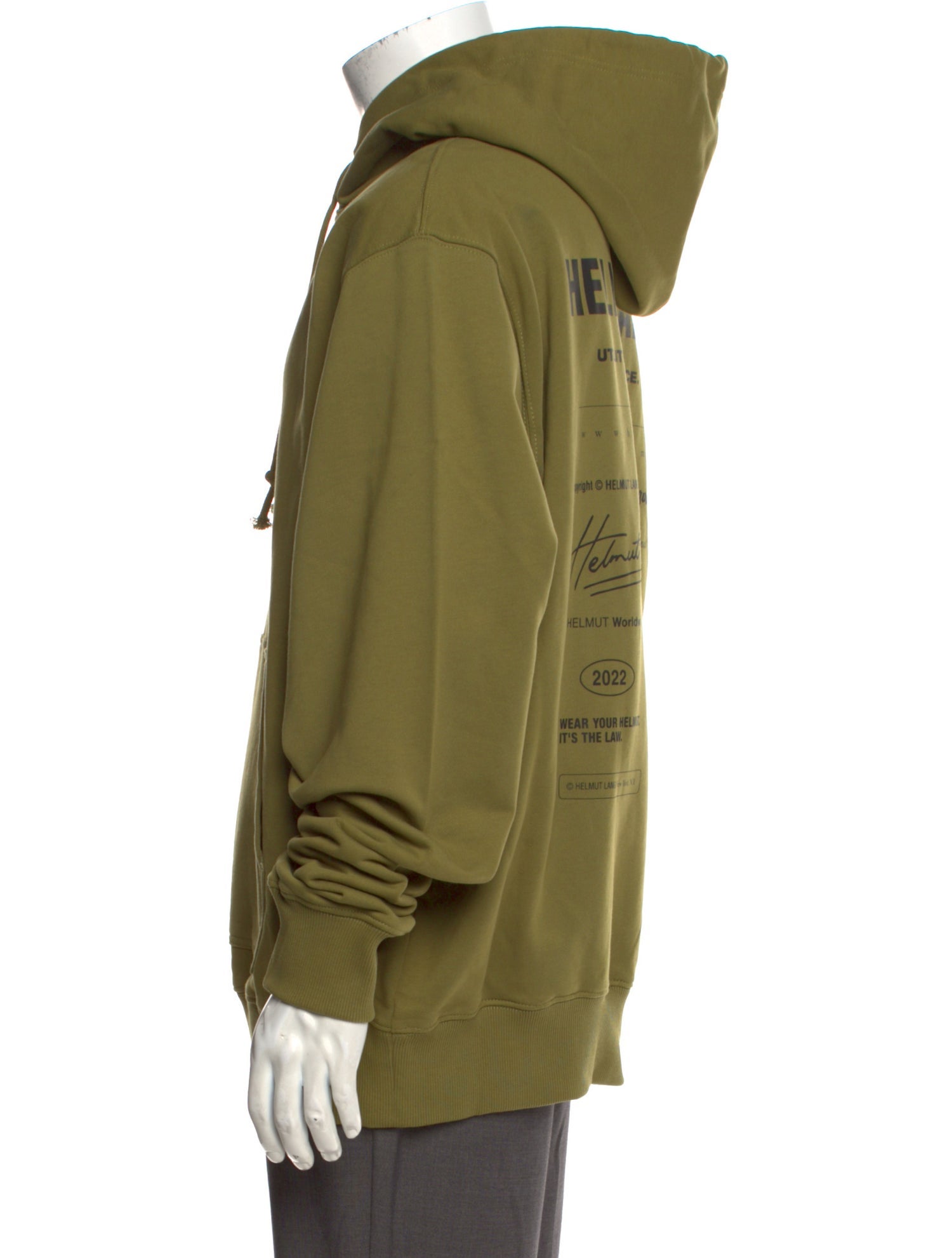 Helmut Lang Graphic Print Crew Neck Hoodie w/ Tags