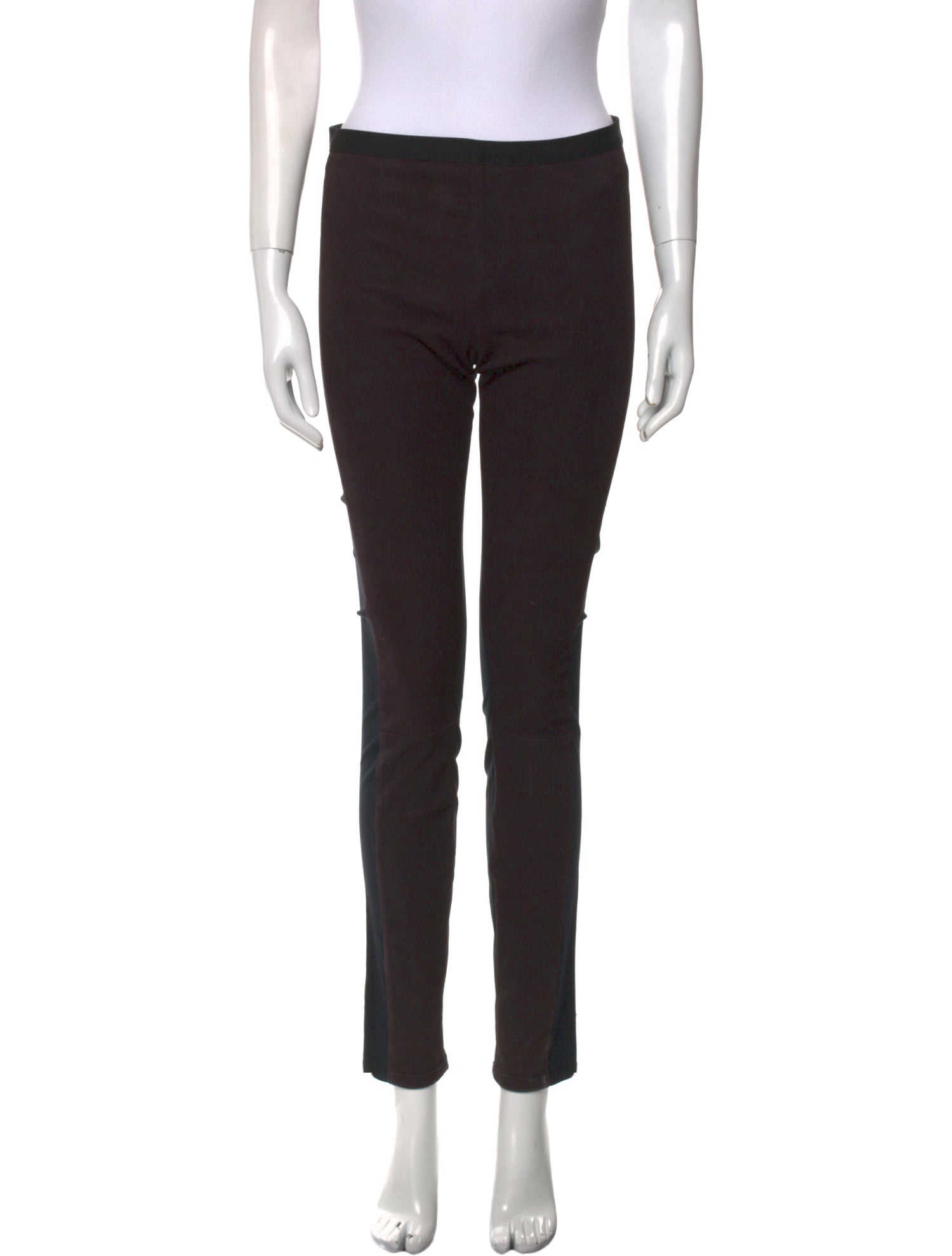 Helmut Lang Lamb Leather Skinny Leg Pants