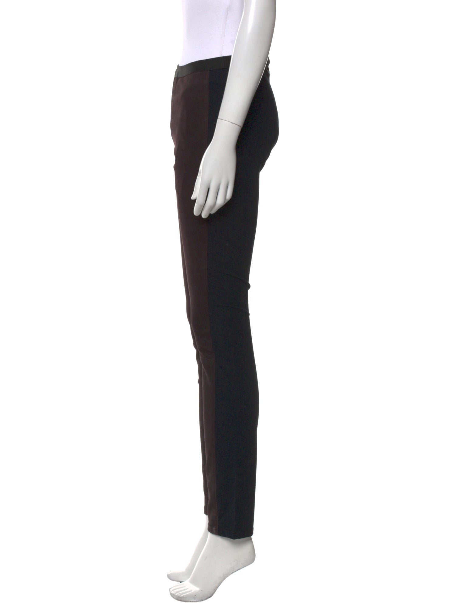 Helmut Lang Lamb Leather Skinny Leg Pants