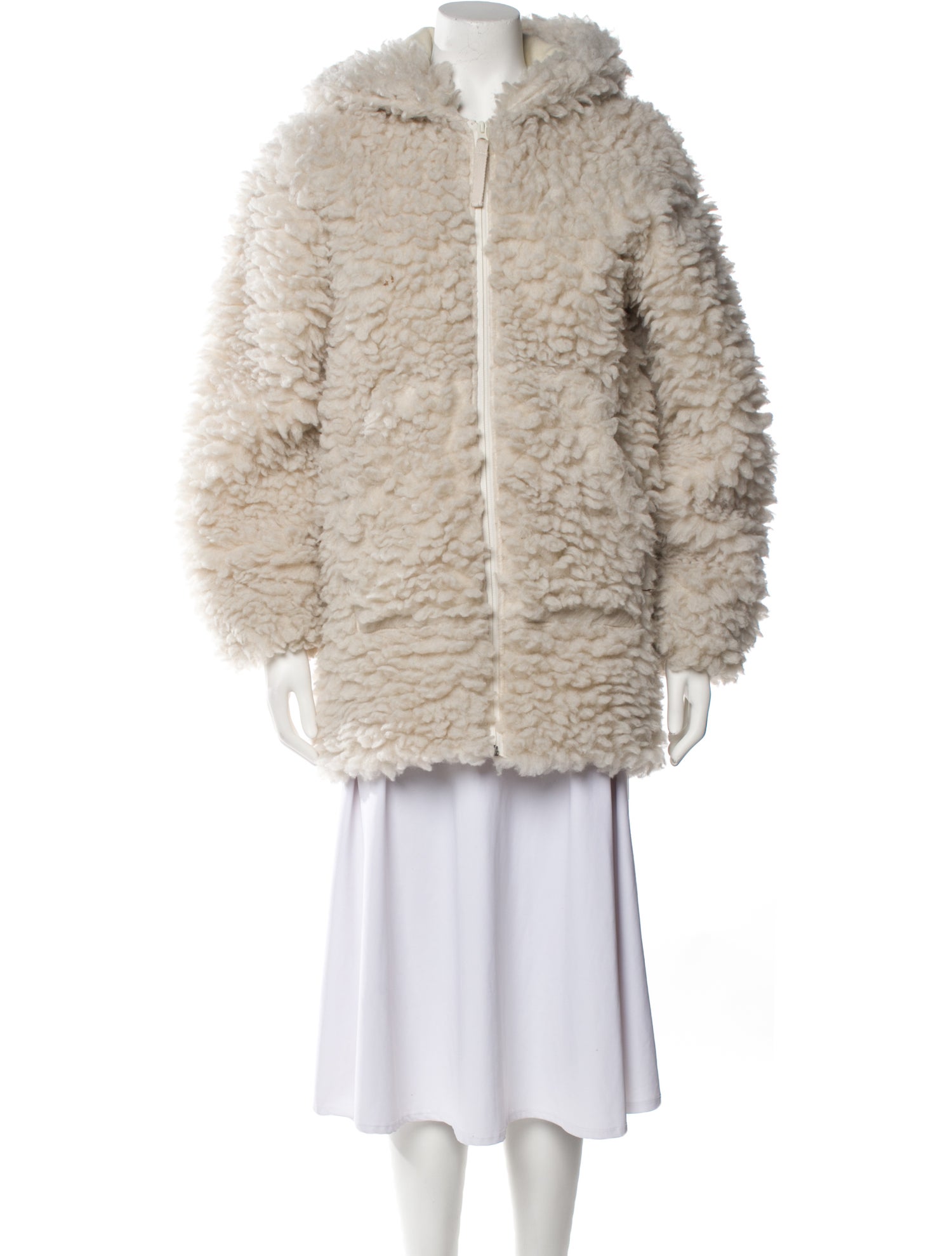 Helmut Lang Faux Fur Coat