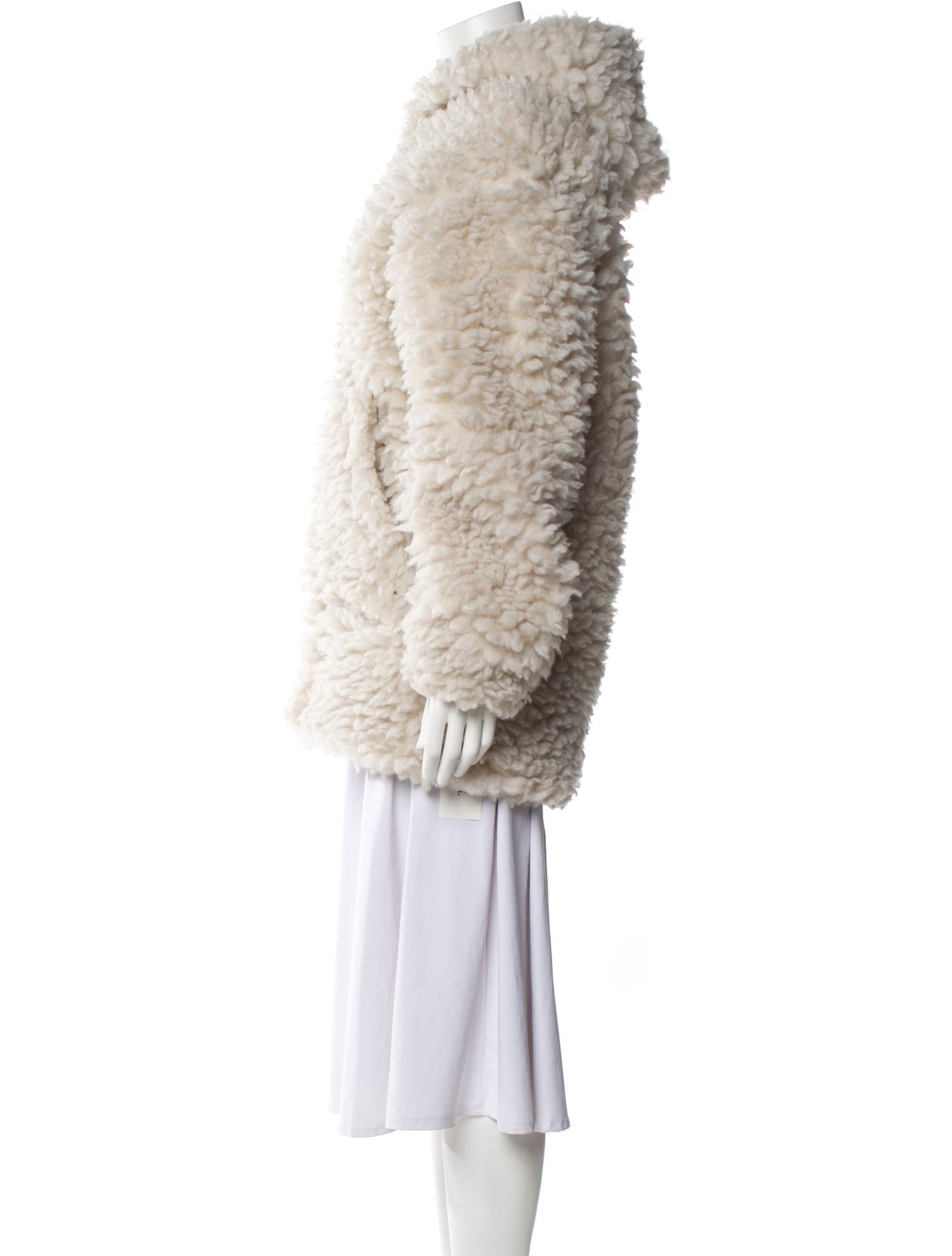 Helmut Lang Faux Fur Coat