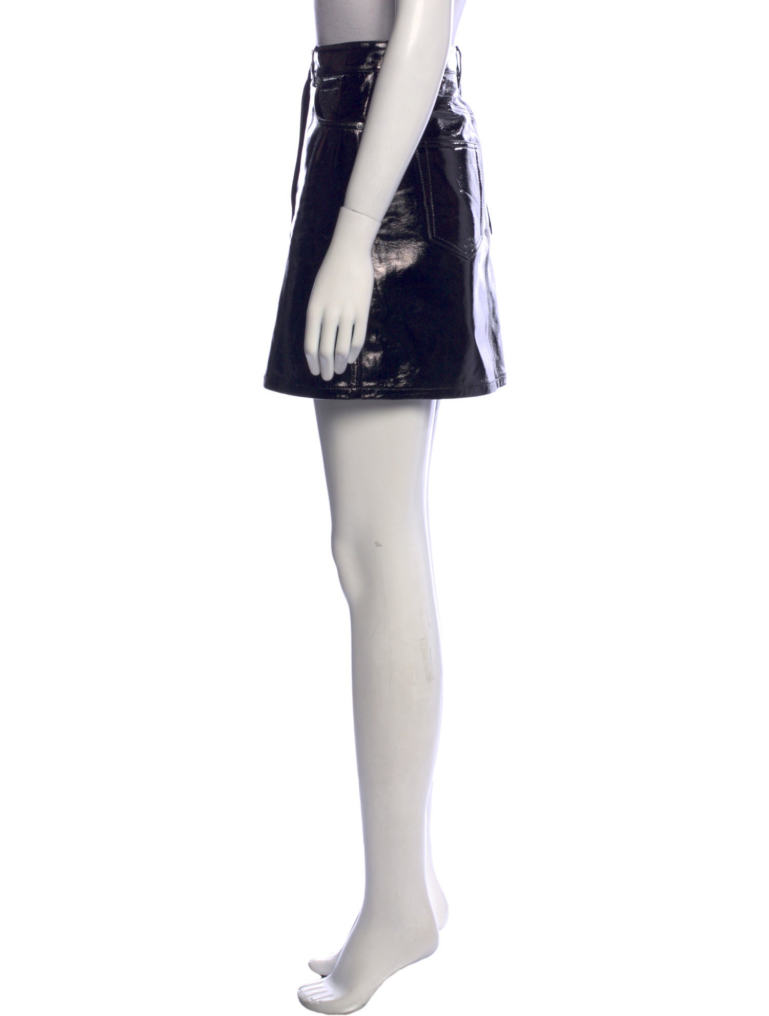 Helmut Lang Leather Mini Skirt