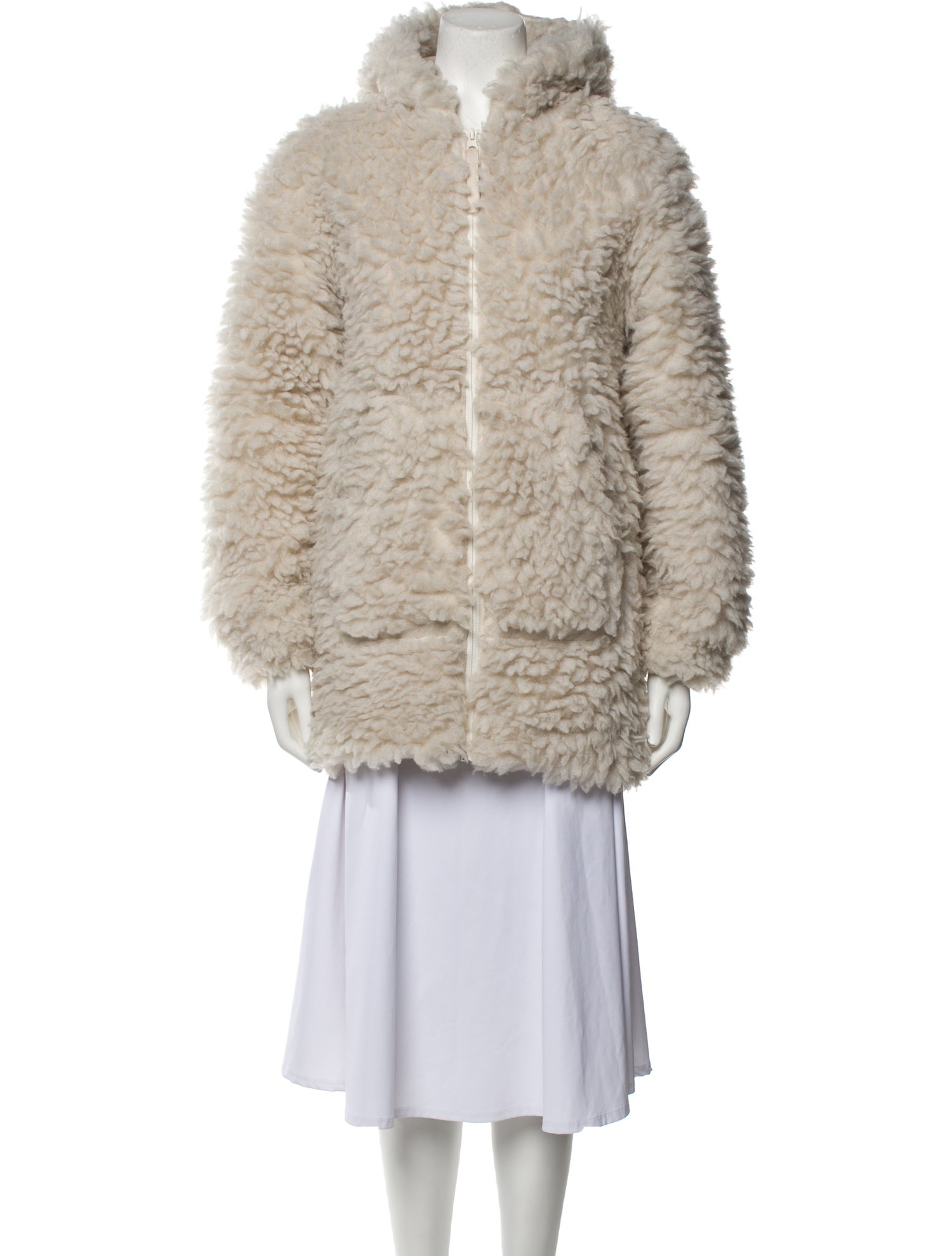 Helmut Lang Faux Fur Coat