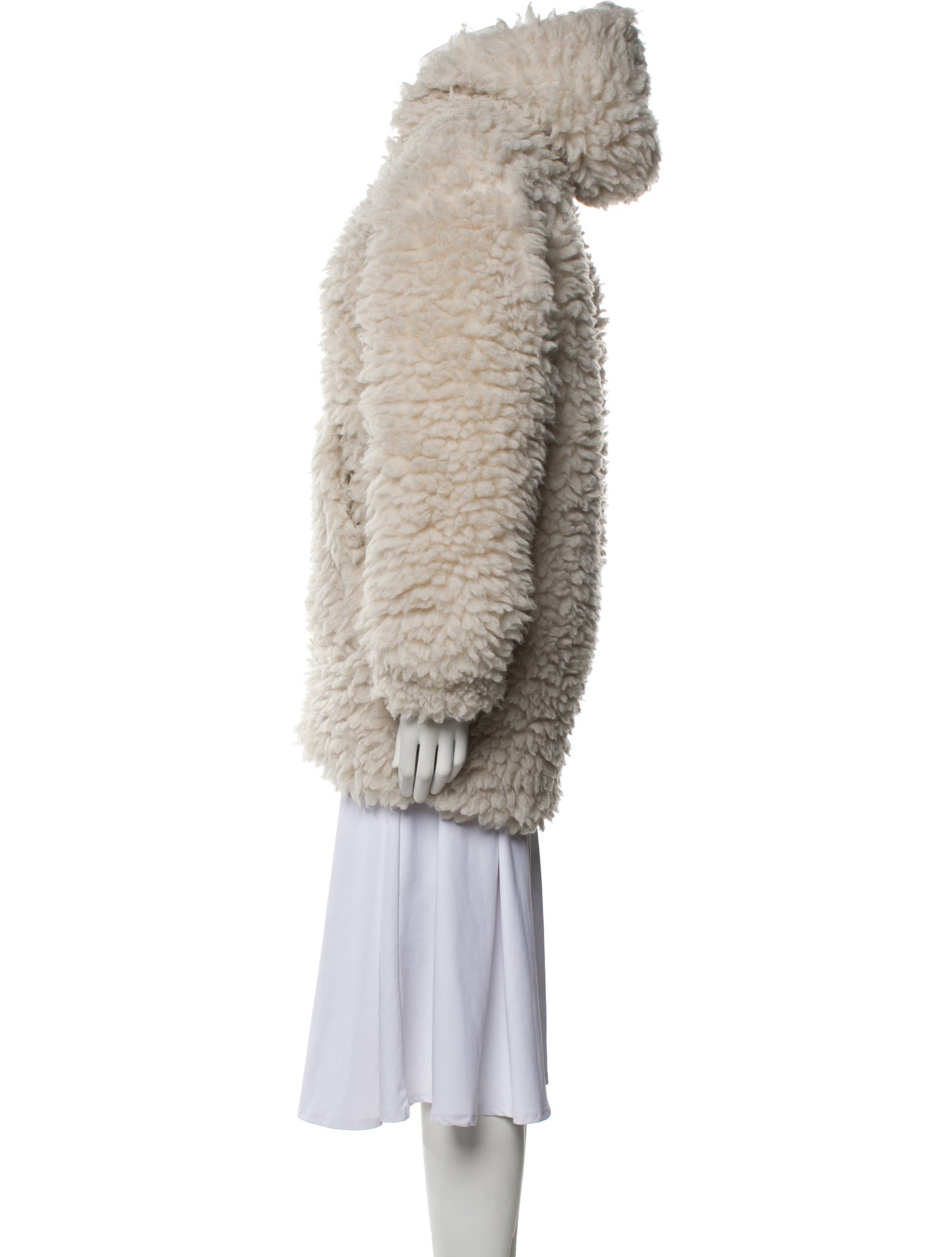 Helmut Lang Faux Fur Coat