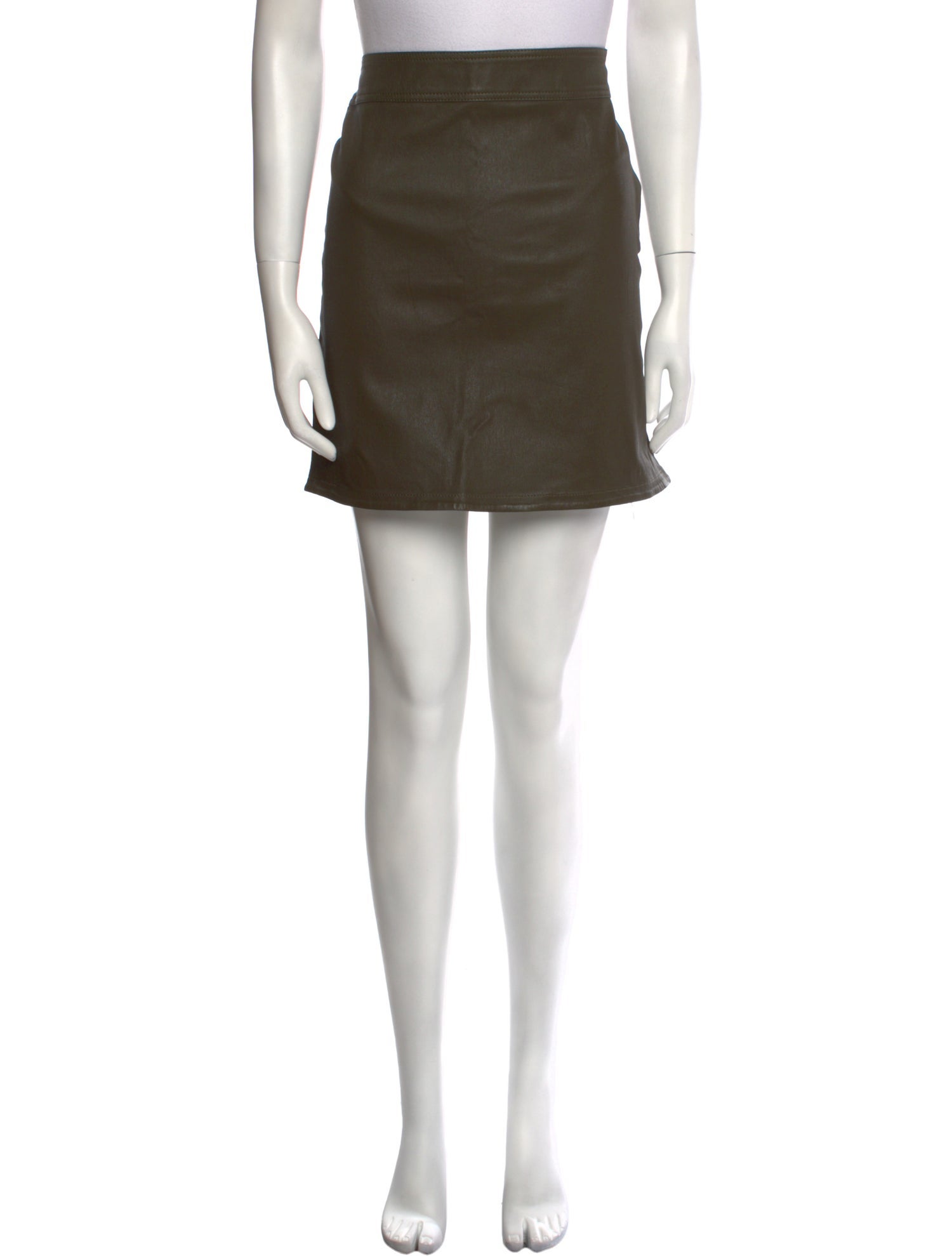 Helmut Lang Lamb Leather Mini Skirt