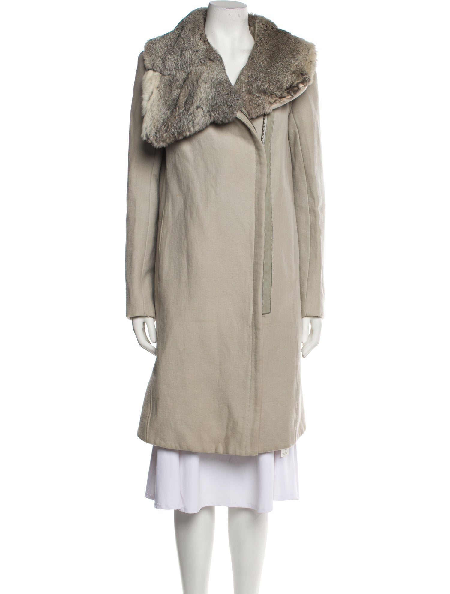 Helmut Lang Faux Fur Coat