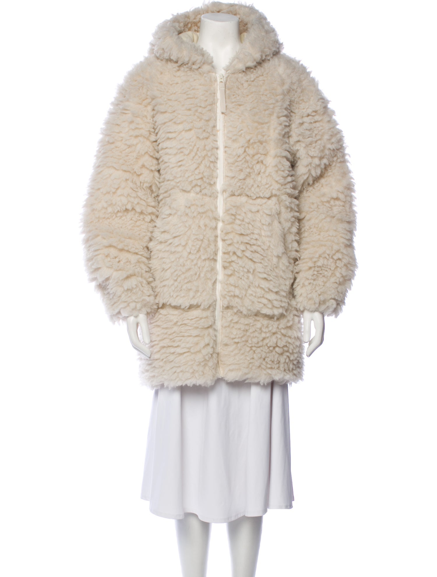 Helmut Lang Faux Fur Coat