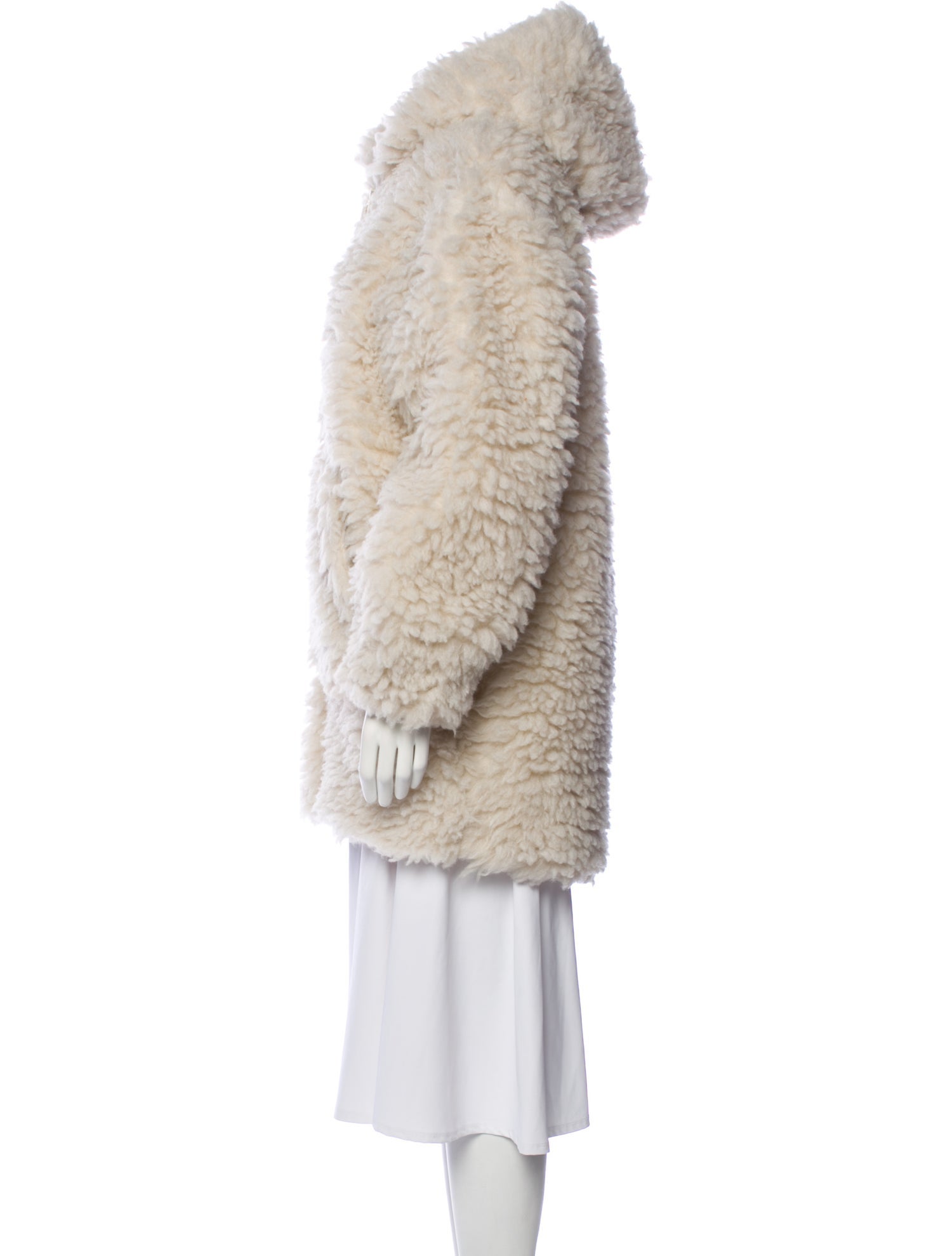 Helmut Lang Faux Fur Coat