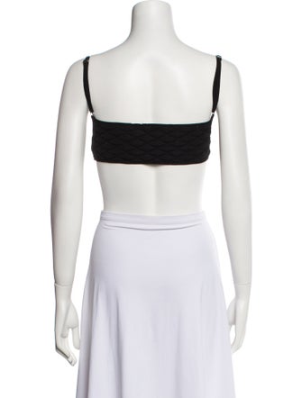 Helmut Lang Square Neckline Sleeveless Crop Top