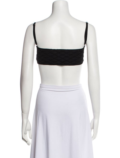 Helmut Lang Square Neckline Sleeveless Crop Top