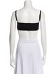 Helmut Lang Square Neckline Sleeveless Crop Top