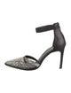 Helmut Lang Leather Printed D'Orsay Pumps