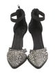 Helmut Lang Leather Printed D'Orsay Pumps