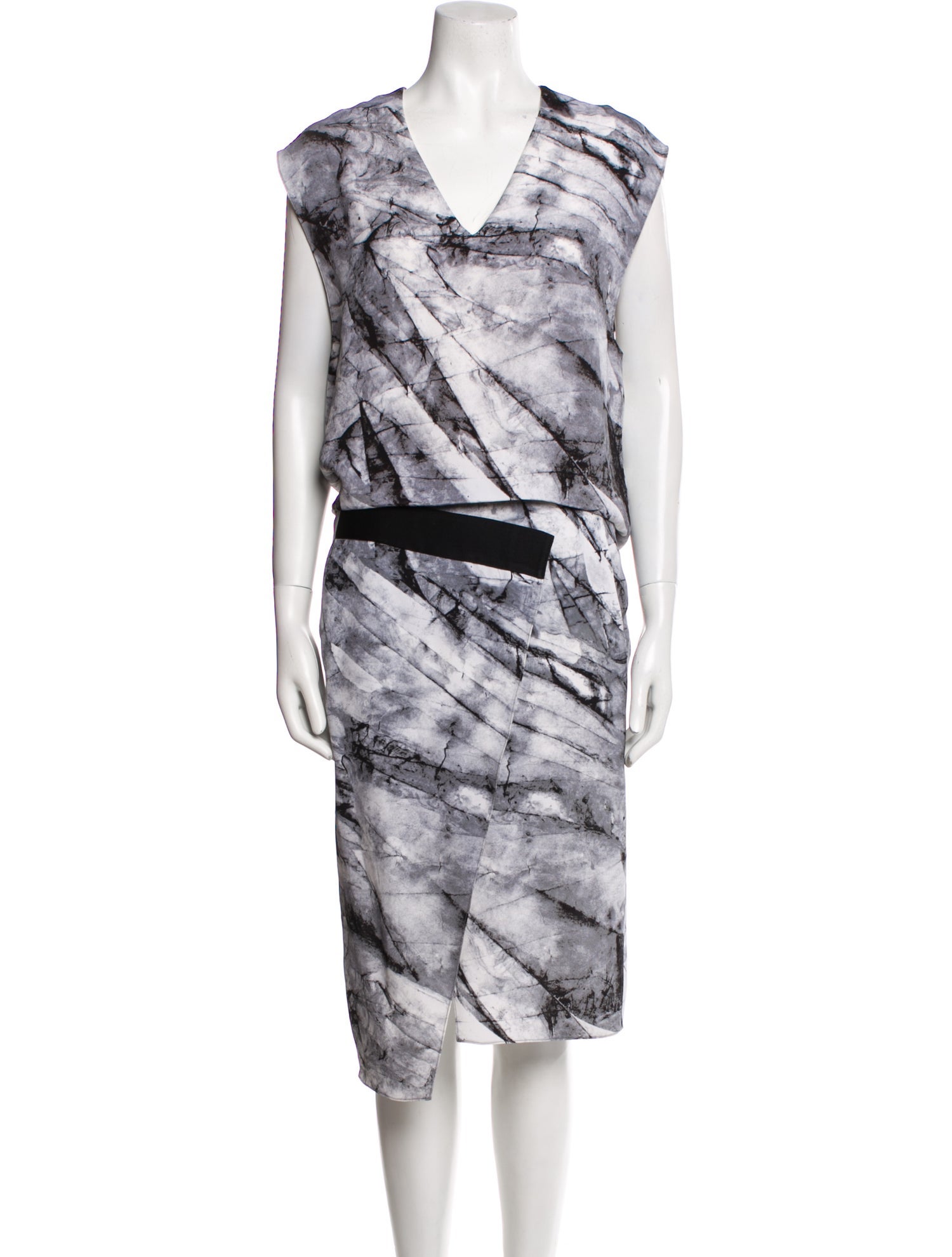 Helmut Lang Silk Midi Length Dress