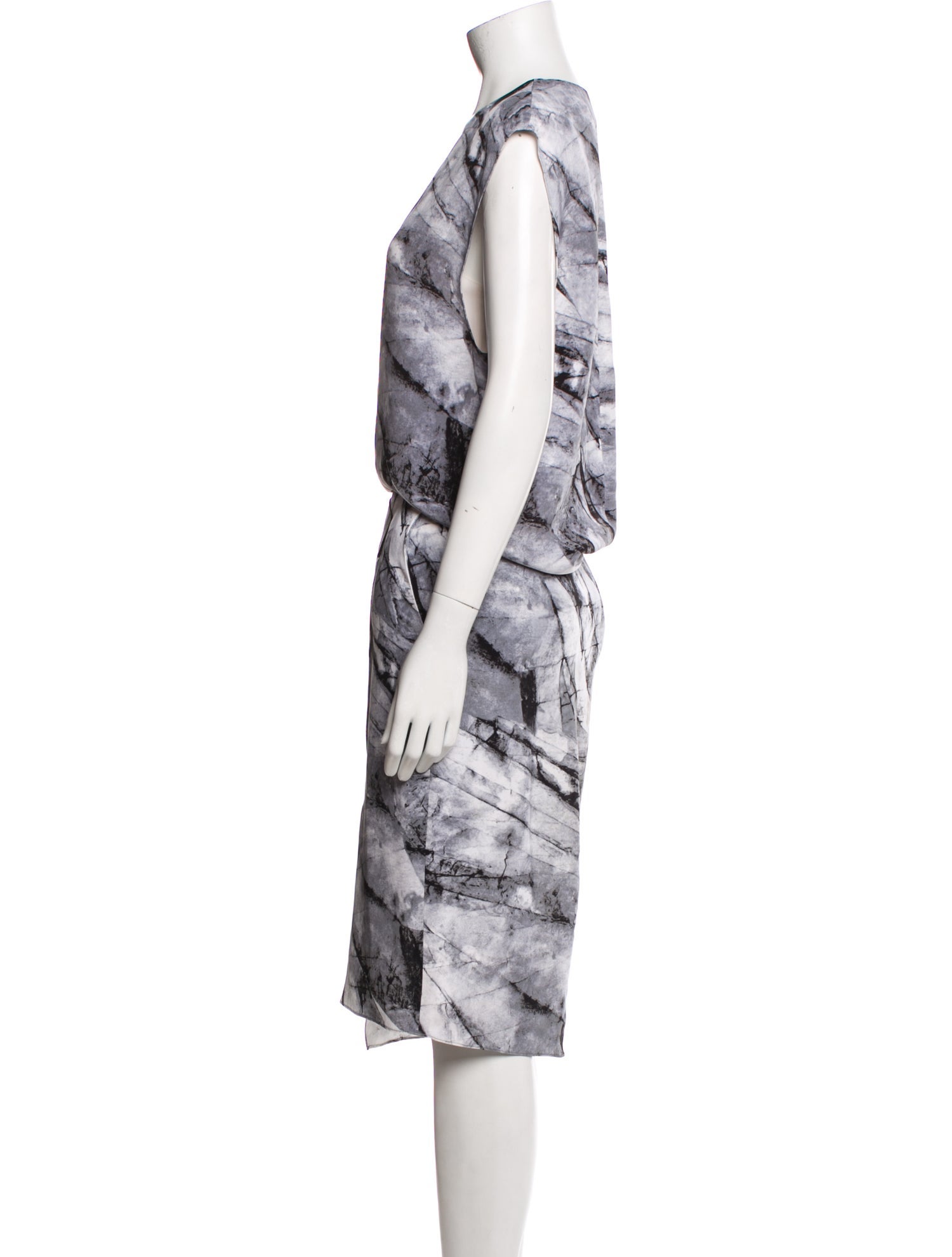 Helmut Lang Silk Midi Length Dress