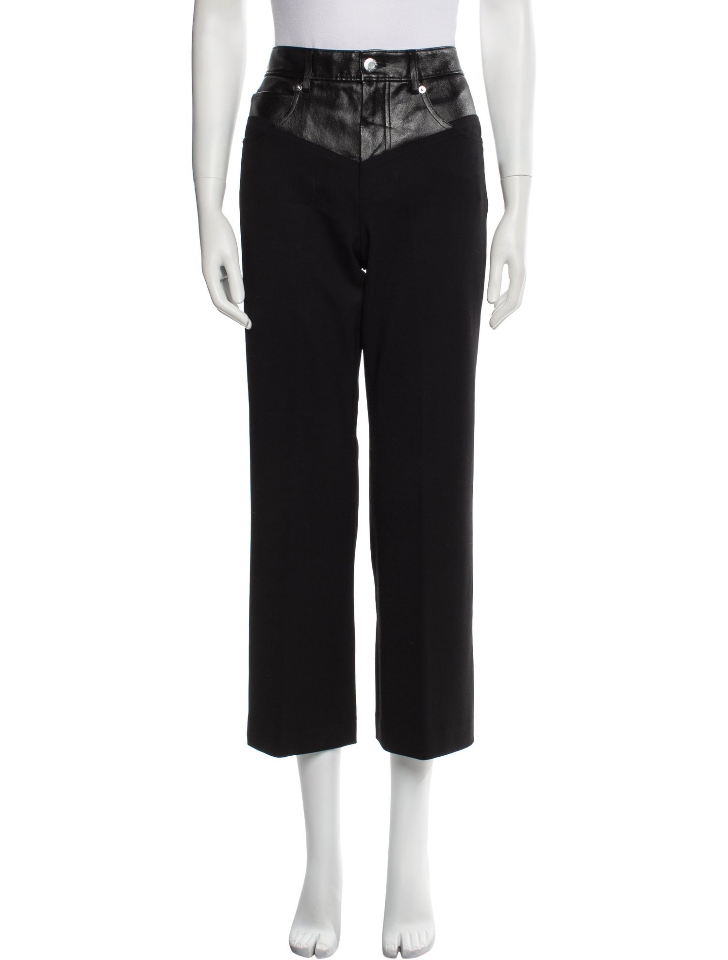 Helmut Lang Virgin Wool Wide Leg Pants