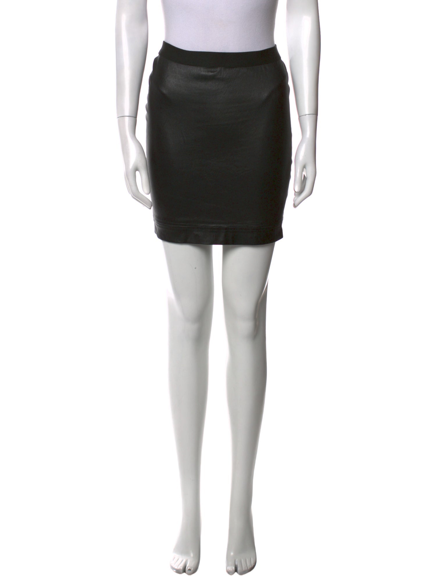 Helmut Lang Leather Mini Skirt