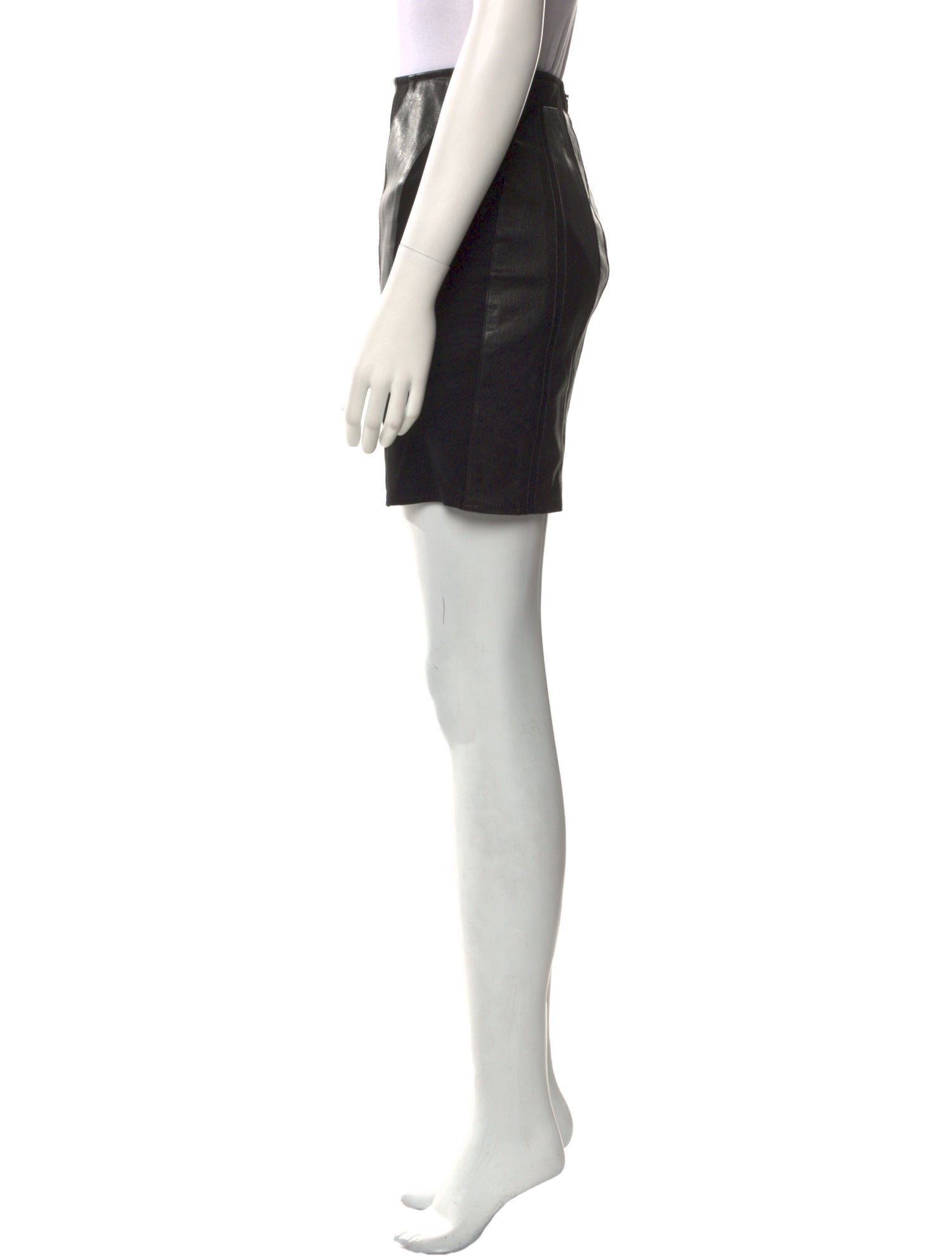 Helmut Lang Leather Mini Skirt
