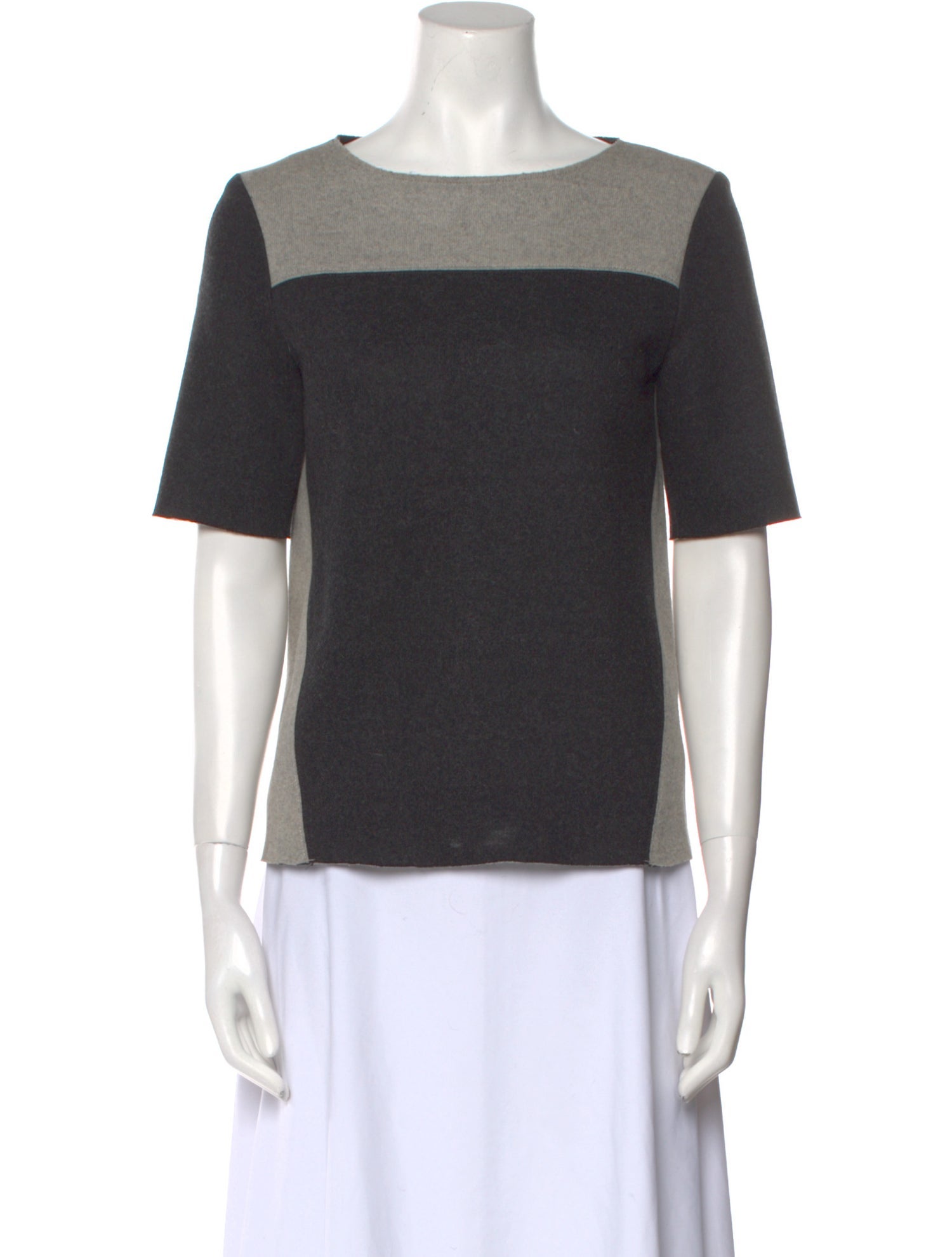 Helmut Lang Wool Bateau Neckline Top